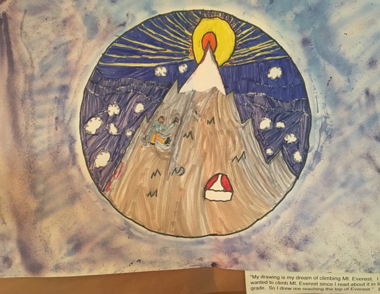 Drawing of Mt. Everest